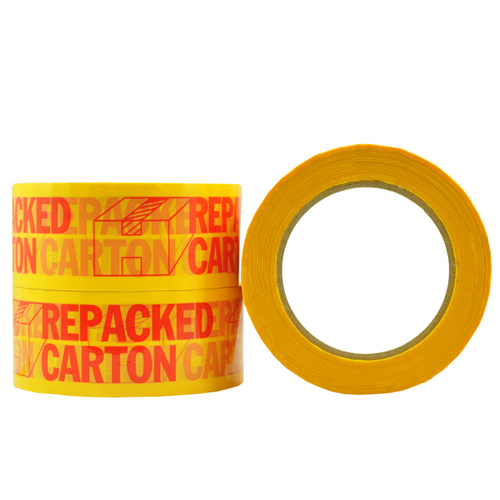 Repacked Carton Message Tape