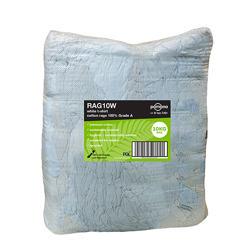 White T-Shirt Cotton Rags 100% Grade A